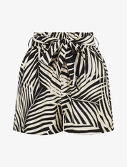 Short paper bag imprimé tropical - Noir - 4