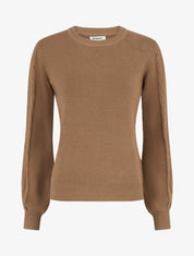 Pull droit à dos style corset - Taupe - 1
