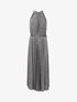 Robe longue plissée et irisée - Argent - 1