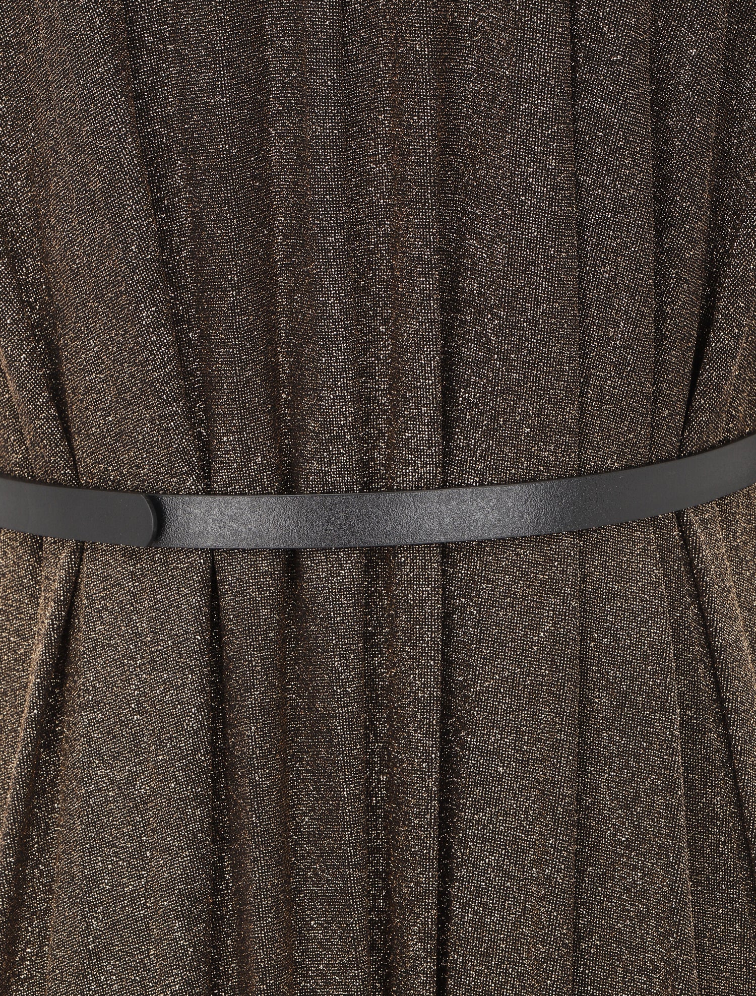 Robe longue plissée et irisée - Doré - 3