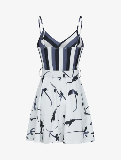 Robe patineuse à imprimés - Noir - 2