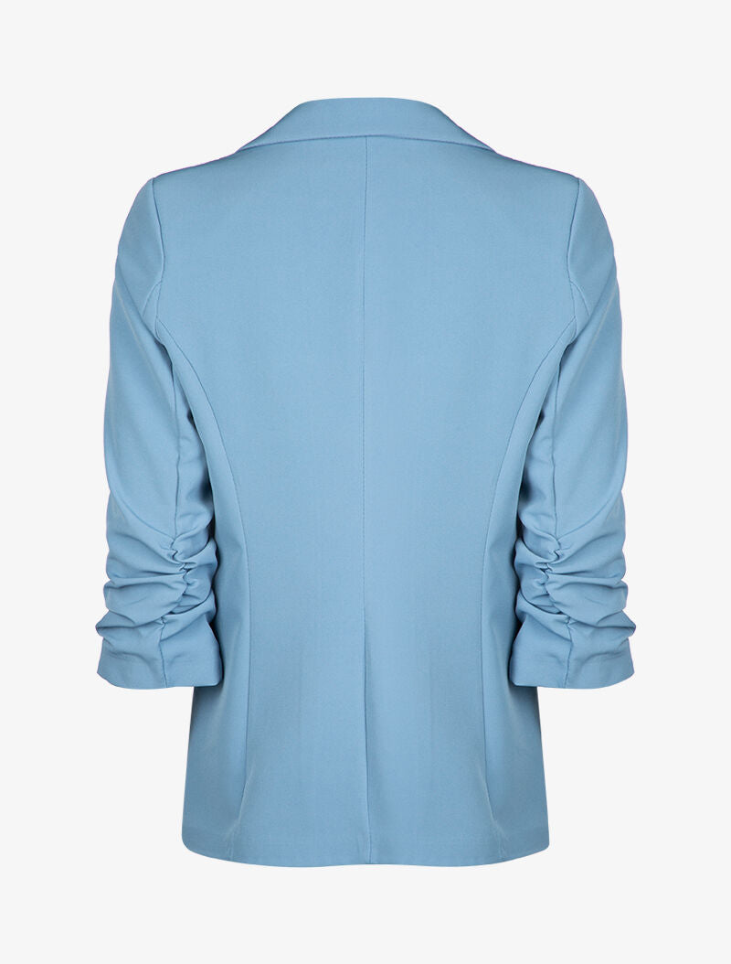 Blazer cintré à manches plissées - Bleu ciel - 3
