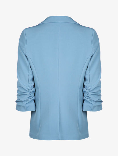 Blazer cintré à manches plissées - Bleu ciel - 3