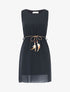 Robe patineuse en voile - Noir - 1