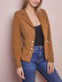 Blazer officier à boutons décoratifs - Camel - 5