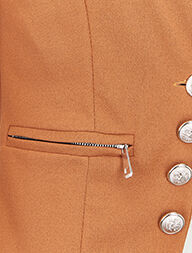 Blazer officier à boutons décoratifs - Camel - 4