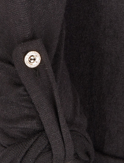 Gilet col châle - Noir - 3