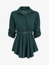 Tunique asymétrique à boucle stylisée - Vert - 1