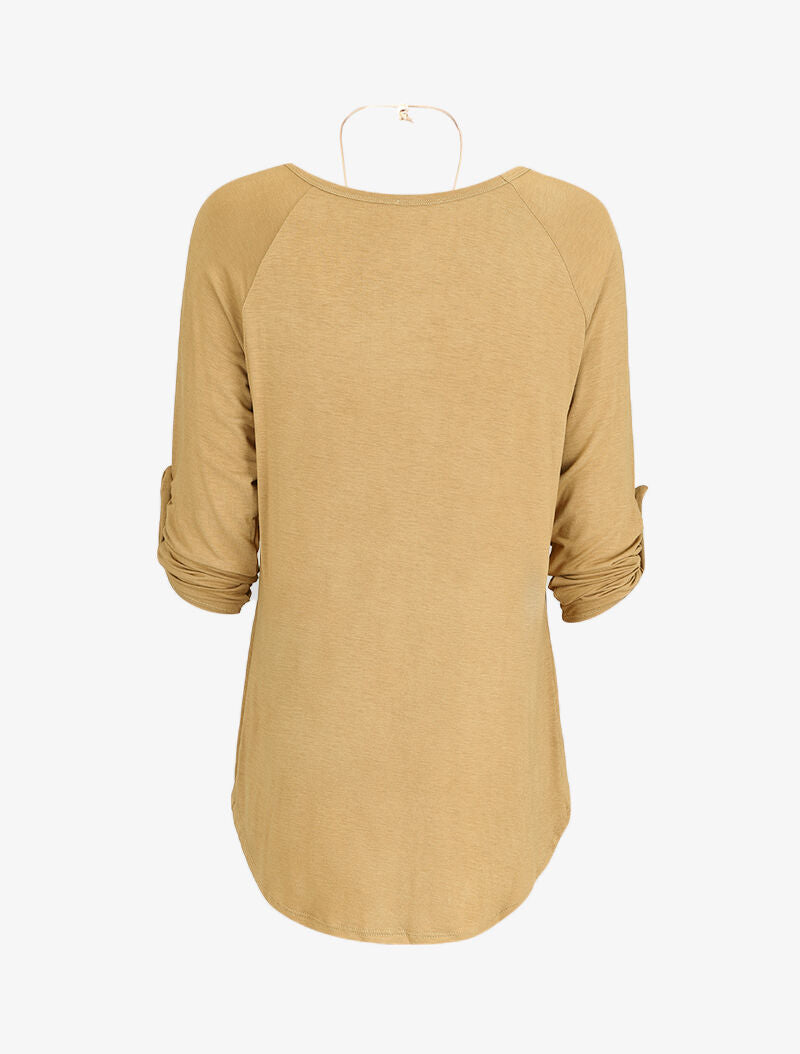 Tunique oversize avec sautoir - Camel - 2