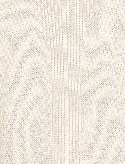 Gilet ouvert oversize à manches dolman - Écru - 3