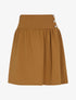 Jupe taille haute patineuse - Camel - 1