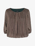 Blouse imprimé graphique coupe chauve-souris - Kaki - 1