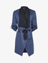 Veste en suédine à manches 3/4 à sangles - Marine - 3