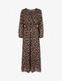 Robe longue à imprimé floral - Noir - 4