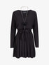 Robe pull coupe patineuse à manches dolman - Noir - 4