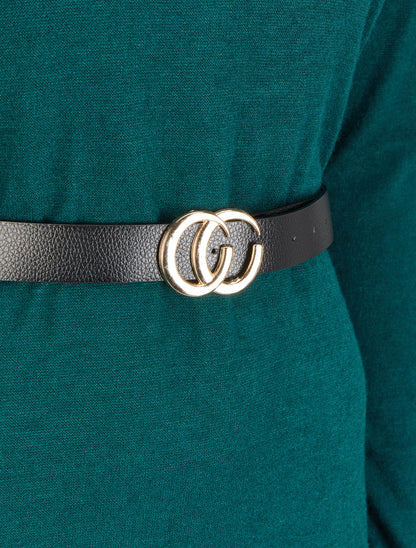 Robe pull à dos ouvert et détail torsadé - Vert sapin - 3