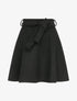 Jupe patineuse taille haute unie - Noir - 1