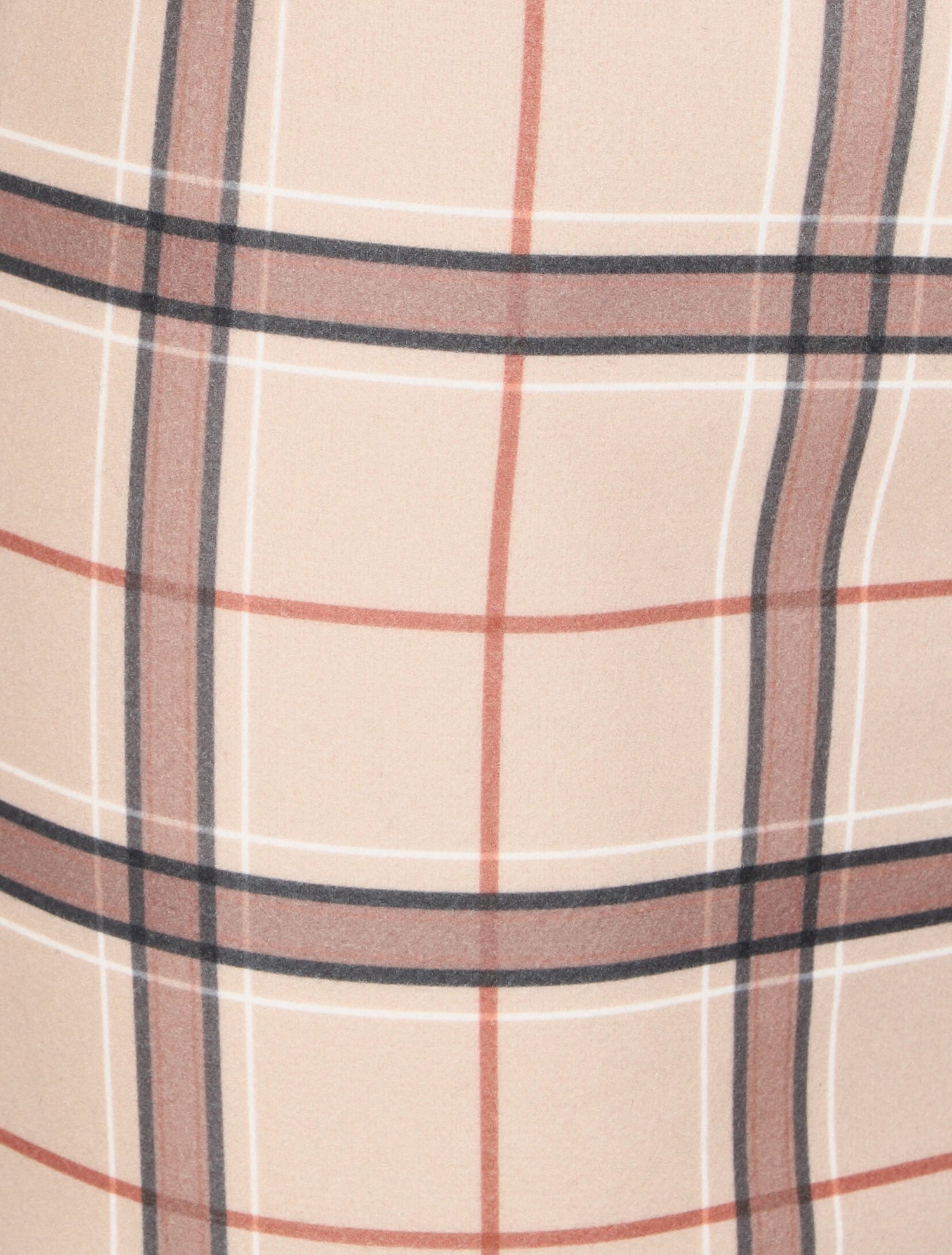 Jupe à imprimé tartan - Beige - 3