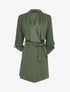 Veste à col châle asymétrique - Vert olive - 4