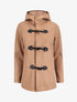 Duffle coat court avec capuche - Camel - 1