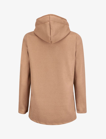 Duffle coat court avec capuche - Camel - 2