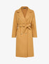 Manteau long ceinturé à double boutonnages - Camel - 1