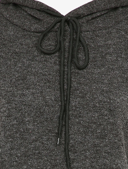 Robe pull à capuche - Gris foncé - 3