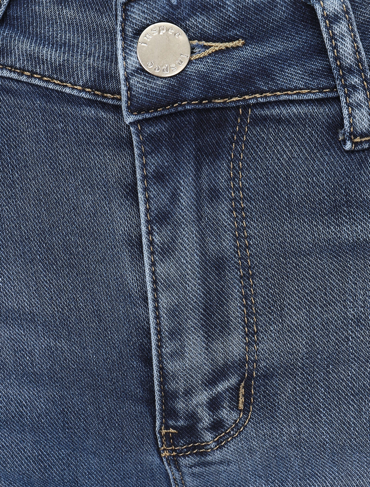 Short en jean coupe skinny - Bleu - 3