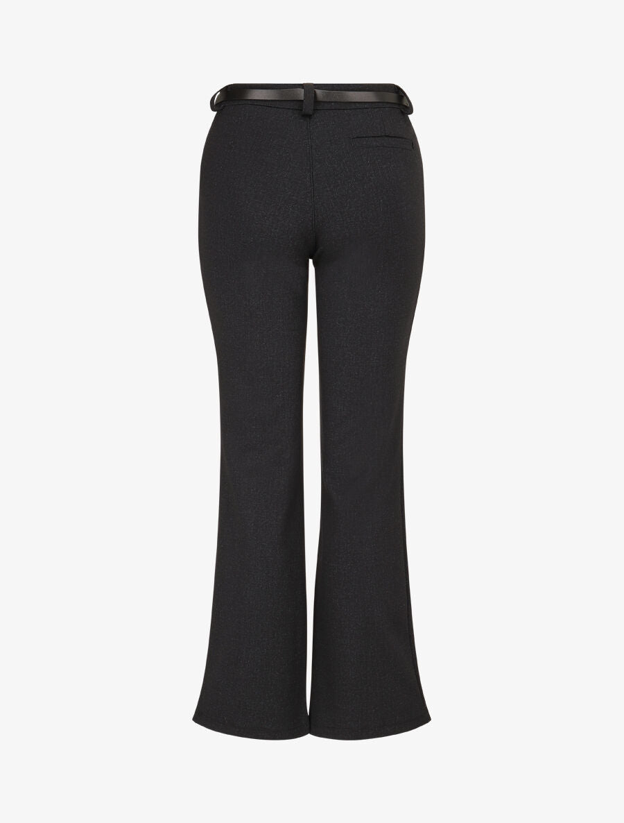 Pantalon flare effet chiné - Anthracite - 2