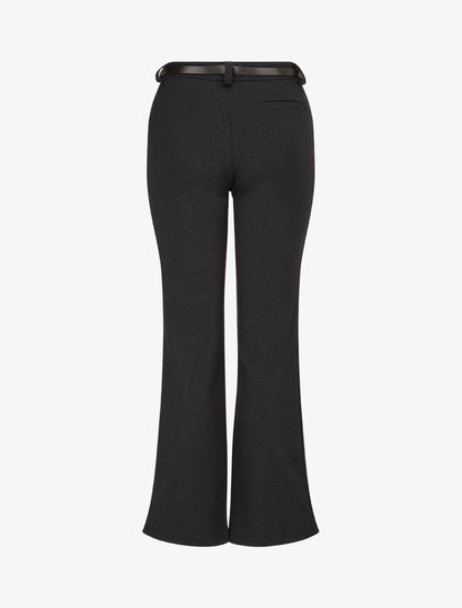 Pantalon flare effet chiné - Anthracite - 2