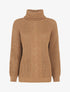 Pull uni en maille irisé - Camel - 1