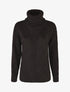 Pull uni en maille à col roulé - Noir - 4