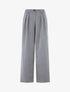 Pantalon ample à taille élastiquée - Gris - 1