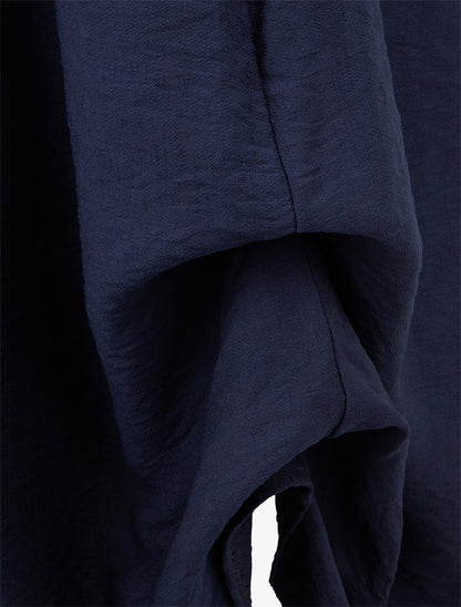Jupe longue taille haute coupe évasée - Marine