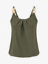 Top droit bretelles fantaisies - Kaki - 1