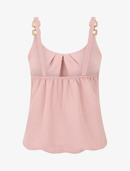 Top droit bretelles fantaisies - Rose - 2