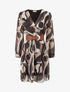 Robe patineuse imprimé rétro irisé - Noir - 4