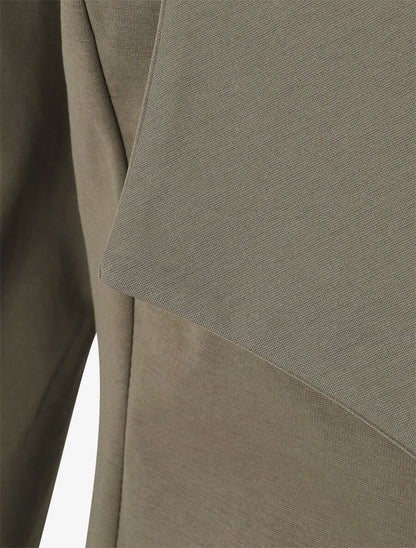 Veste en coton à col droit - Kaki - 3