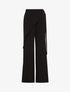 Pantalon fluide à pan drapé - Noir - 4