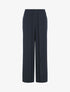 Pantalon fluide à double pans - Marine - 1