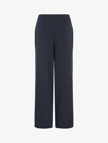 Pantalon fluide à double pans - Marine - 2