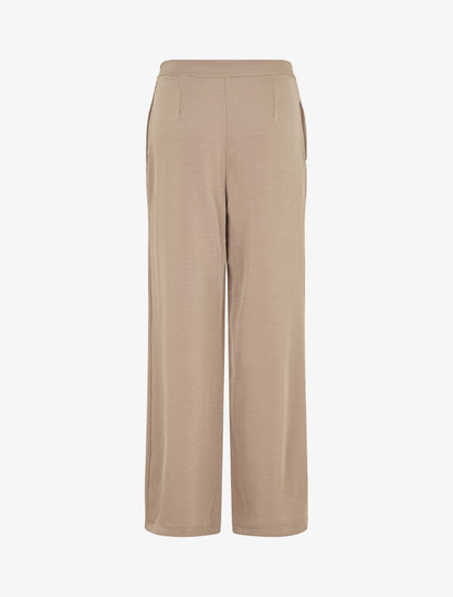 Pantalon fluide à double pans - Taupe - 2