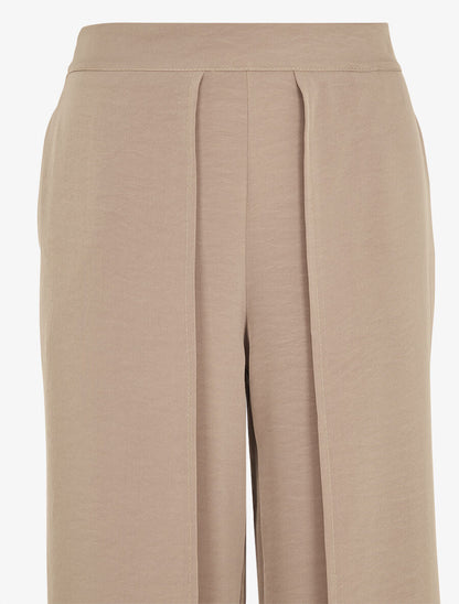 Pantalon fluide à double pans - Taupe - 3