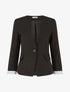 Blazer uni à 1 bouton - Noir - 1