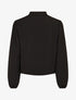 Blouse à détail crochet - Noir - 2