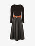Robe patineuse bimatière - Noir - 1