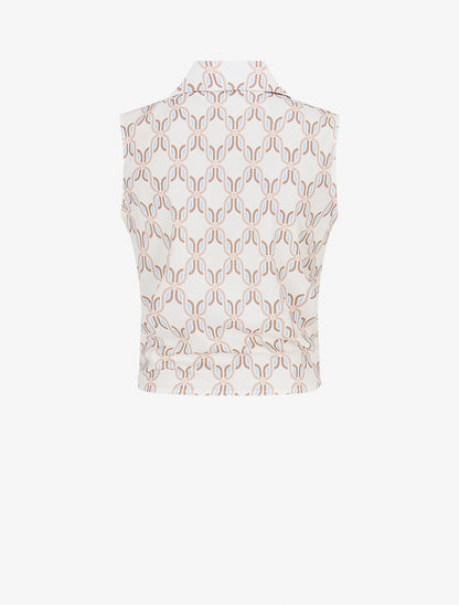 Chemise sans manches à nouer imprimé 70&
