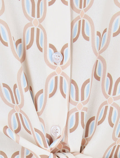 Chemise sans manches à nouer imprimé 70&
