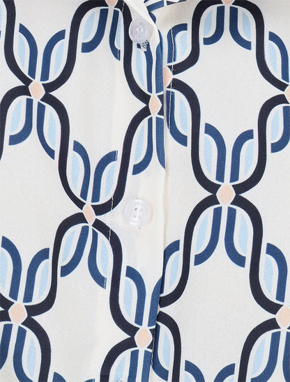 Chemise sans manches à nouer imprimé 70&