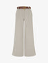Pantalon ample à rayures - Beige - 1
